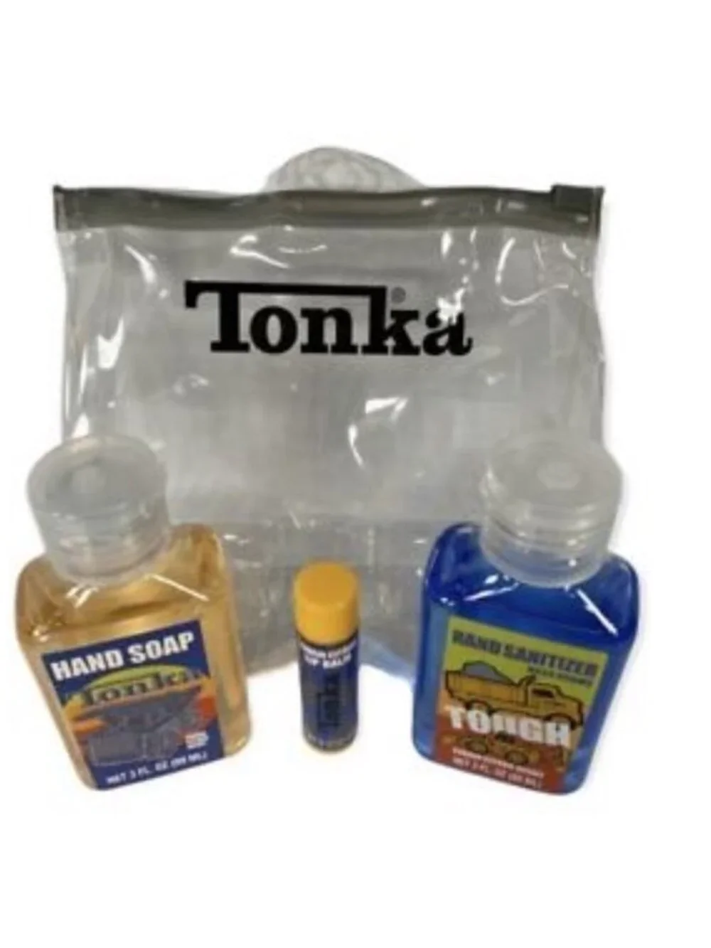 Tonka Kids Gift Set Hygiene Travel Kit  Reusable Case Carry Bag Citrus Scented